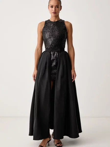 Karl Lagerfeld rochie din două piese negru