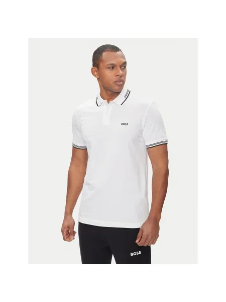 Boss Pólóing Paul Slim Fit fehér