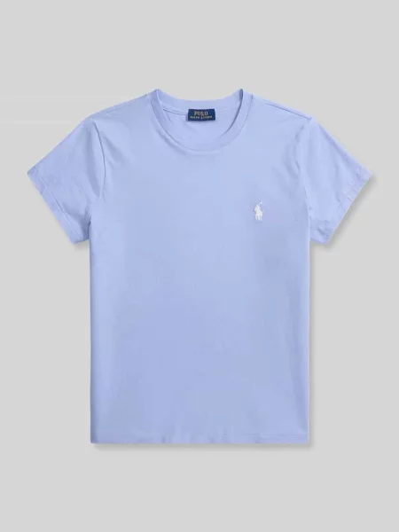 Męski t-shirt o kroju regular fit z czystej bawełny Polo Ralph Lauren niebieska