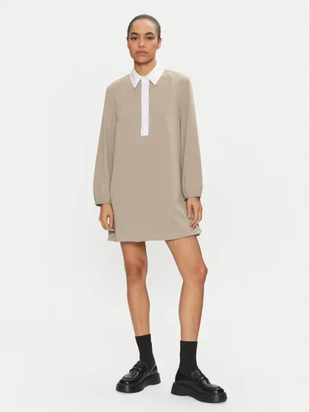 Please Rochie de zi bej