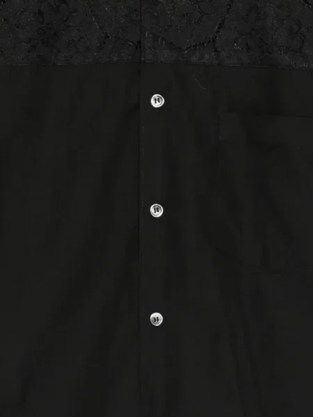 Cămașă Comme Des Garçons din dantelă negru