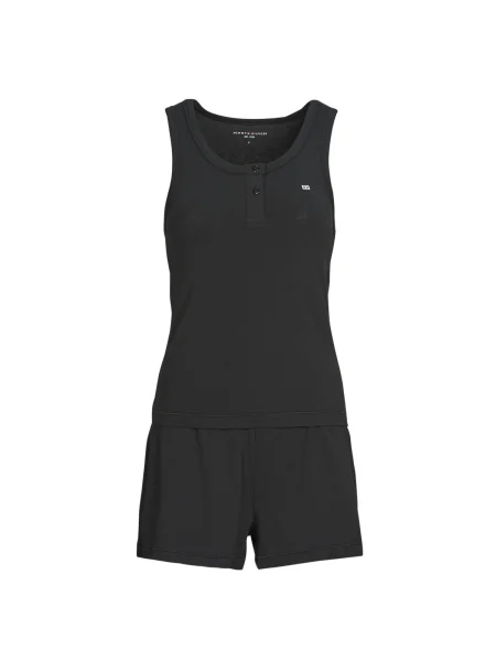 Pijamale Tommy Hilfiger din modal negru