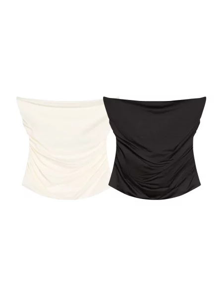 Bershka Top prljavo bijela