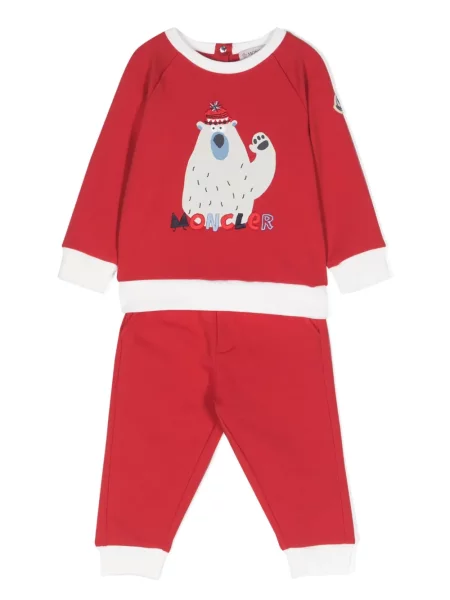 Komplet dresowy dziecięcy Moncler Enfant czerwony