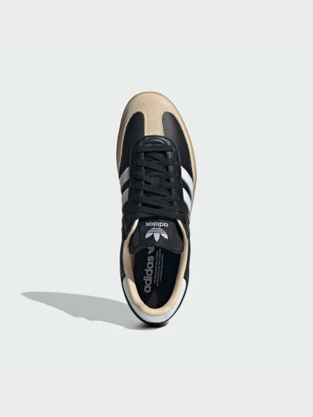Кожаные кеды Adidas черные