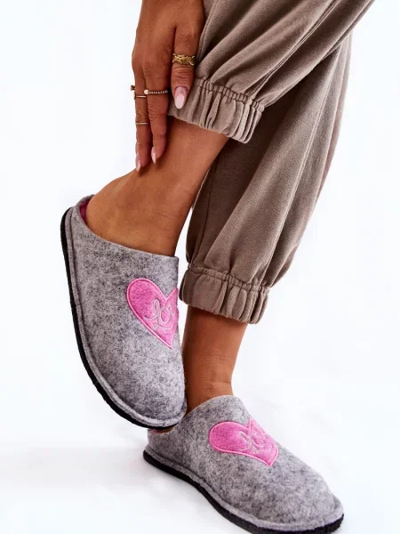 Papuci de casă Big Star gri