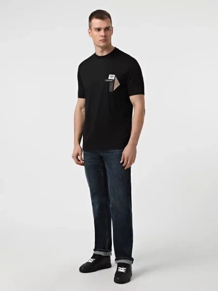 Прямые джинсы Emporio Armani синие