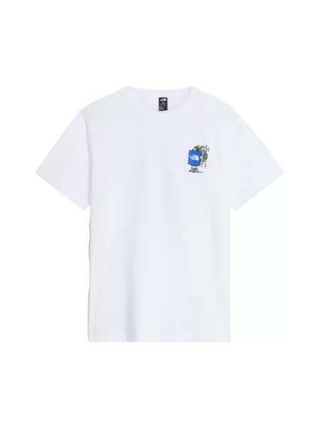 THE NORTH FACE Tricou albastru închis / negru alb