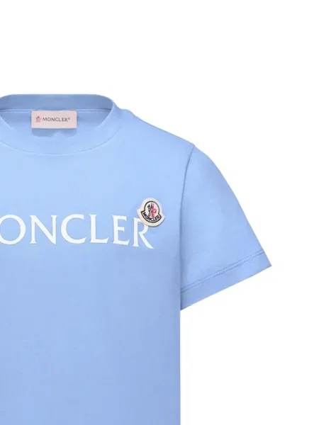 Dětské tričko Moncler Enfant modré