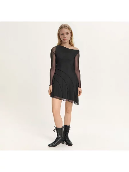 Cropp Асиметрична сукня чорний