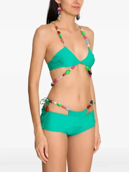 Bikini Amir Slama cu mărgele verde