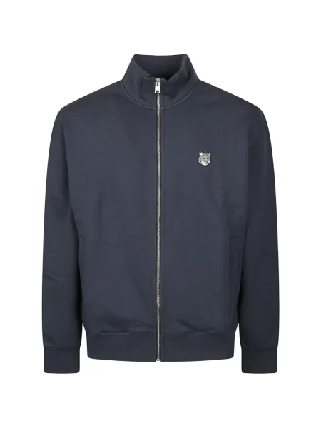 Hanorac cu fermoar Maison Kitsune albastru