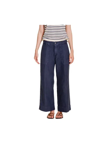 Szerokie spodnie cargo Mason's niebieskie