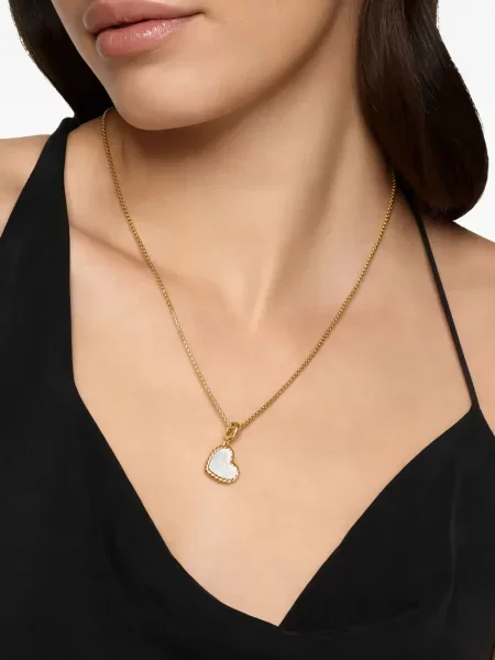 Висулка David Yurman с перли със сърца жълто