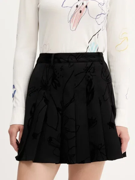 Desigual fustă FLOCK mini evazați negru