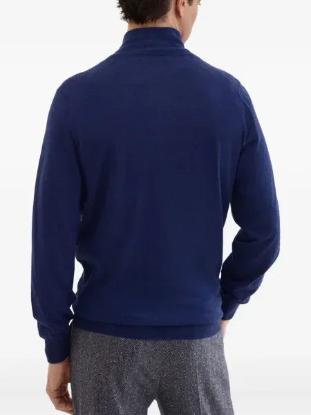 Pulover Brunello Cucinelli albastru