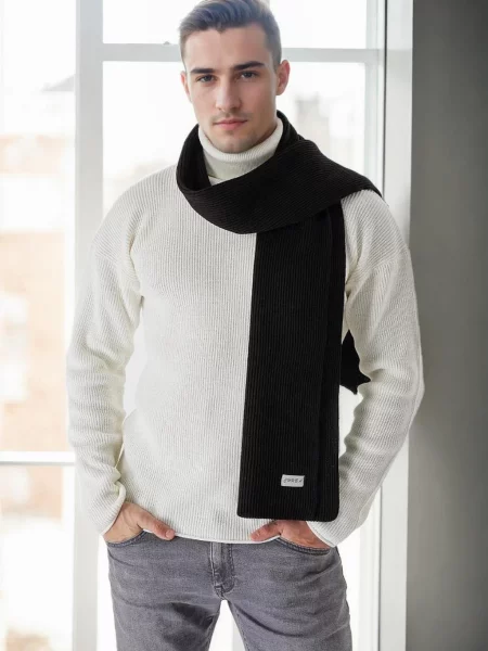 Fular Dewberry tricotate negru