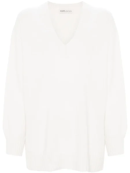 Sweter Modes Garments z dekoltem w serek