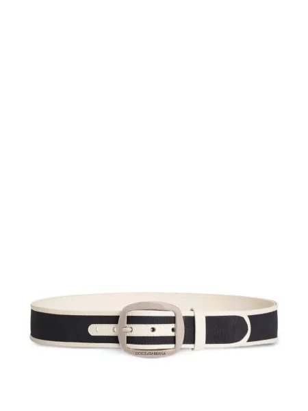 Cu centură curea Dolce & Gabbana din canvas negru