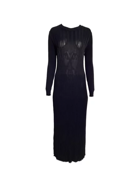 Rochie maxi Max Mara tricotate lungă de costum negru