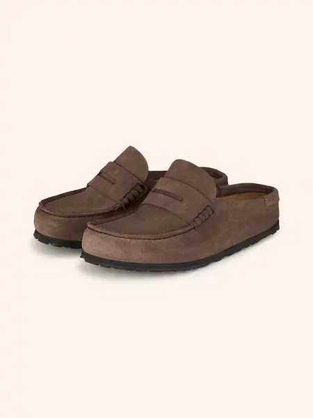 Birkenstock Mules Naples Wrapped tmavě šedá