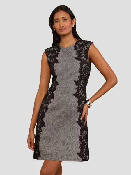 Love & roses Rochie gri piatră negru