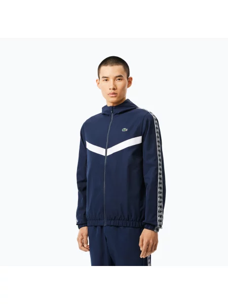 Lacoste férfi kabát tengerészkék/fehér fehér