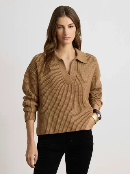 LAUREN RALPH LAUREN De lână pulover | Relaxed fit maro