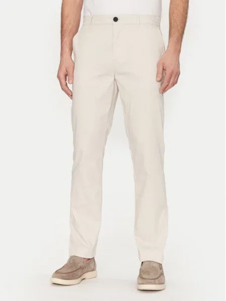 Hlače iz tkanine Tom Tailor bež