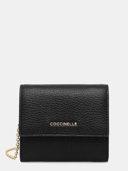 Kopertówka Coccinelle skórzana czarna