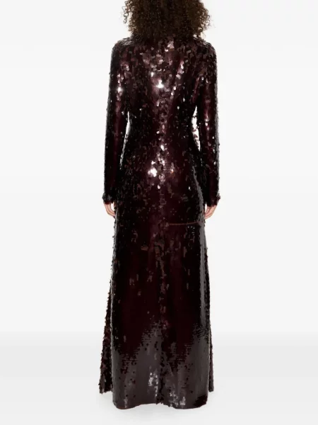 Rochie maxi Simon Miller cu paiete maro