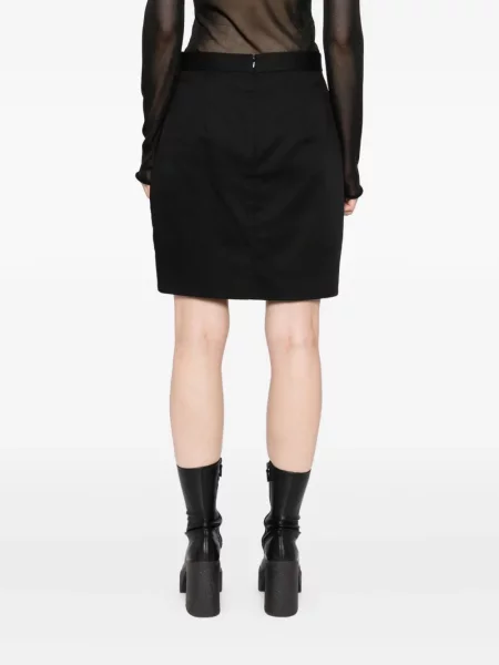 Fustă Blaklace cu model floral din dantelă negru