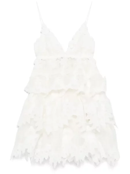 Mała mały sukienka mini Zimmermann garniturowa biała