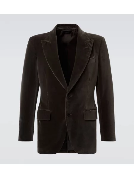 Sacou Tom Ford de catifea negru
