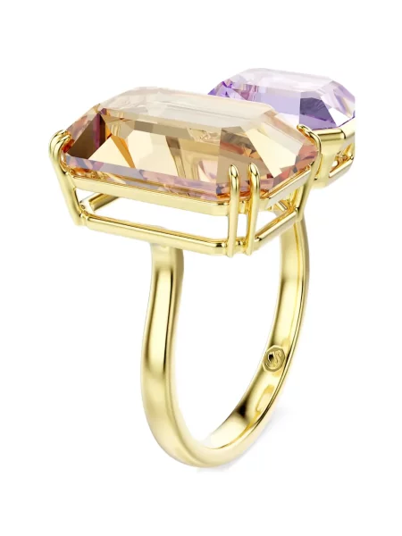 Inel Swarovski auriu