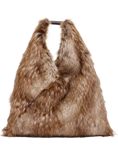 Geantă Mm6 Maison Margiela clasică maro