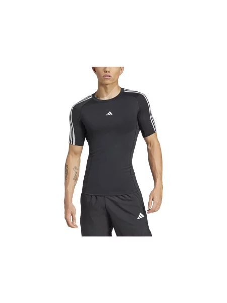 ADIDAS PERFORMANCE Tricou funcțional TECHFIT Compression Training negru
