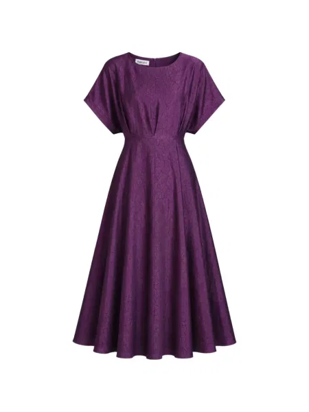 Rochie midi Baruni evazată violet
