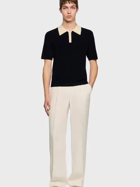 Поло Sandro черное