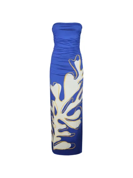 Rochie Cala De La Cruz cu imagine albastru