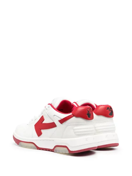 Sneakerși Off-white business alb