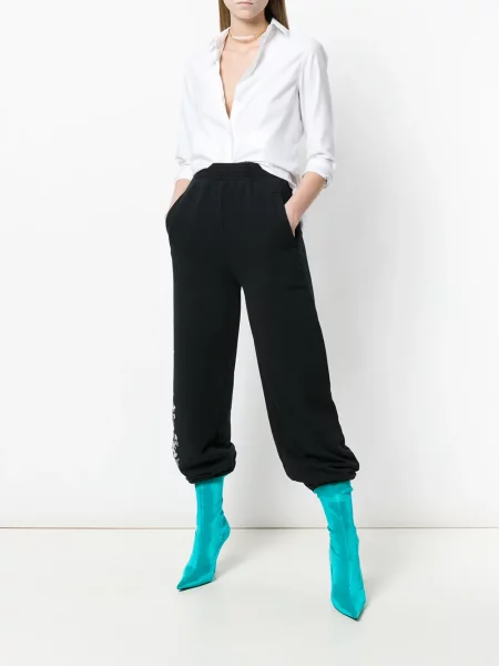 Pantaloni de jogging Off-white cu imagine alb