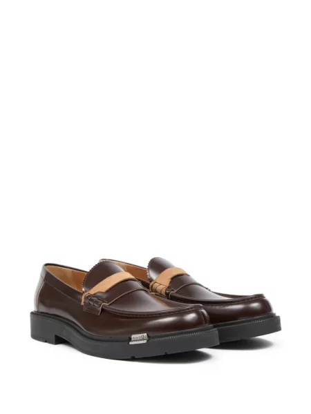 Pantofi loafer Maison Margiela din piele maro