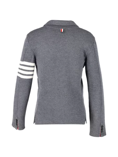 Sacou Thom Browne tricotate gri