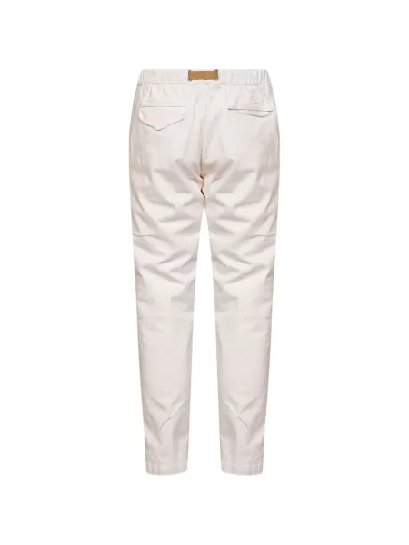Cu centură pantaloni White Sand conici alb