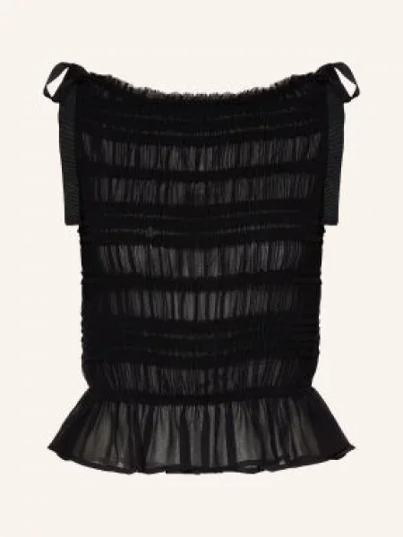 Top Allsaints s volány černý