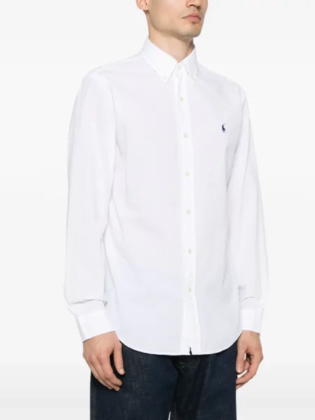 Siuvinėta marškiniai Polo Ralph Lauren balta