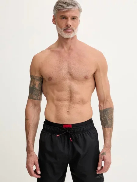 HUGO kopalne kratke hlače GALAXY_swim črna