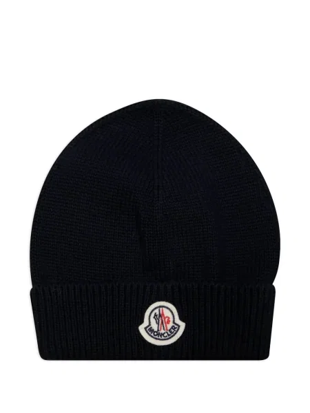 Czapka dziecięca Moncler Enfant niebieska