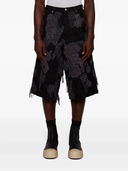 Džínové šortky Earthling Vip černé